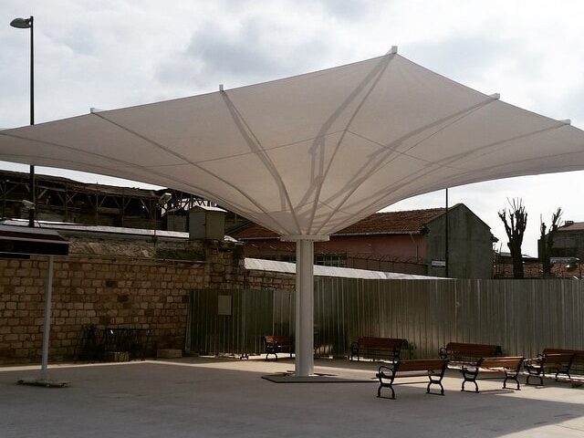 سایبان هیدرولیکی چتری